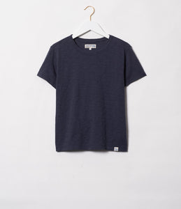 Merz B. Schwanen - Good Basics SS T-Shirt in Denim Blue.