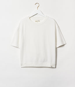 Merz B. Schwanen - Good Basics SS Sweatshirt in white.