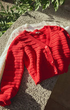 Load image into Gallery viewer, ZSupply - Romance Cardigan in Cherry.
