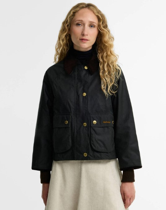 Barbour- Cropped Beadnell Wax Jacket