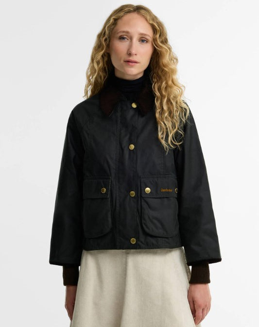 Barbour- Cropped Beadnell Wax Jacket