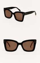 Load image into Gallery viewer, ZSupply Confidential Sunglasses in Polished Black - Brown Polarized. 
