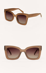 ZSupply Confidential Sunglasses in Taupe - Gradient Polarized.