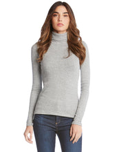 Load image into Gallery viewer, Model wearing Fifteen Twenty - Long Sleeve Turtleneck in Gray.
