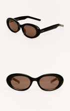 Load image into Gallery viewer, ZSupply Dayglow Sunglasses in polished black - brown polarized.
