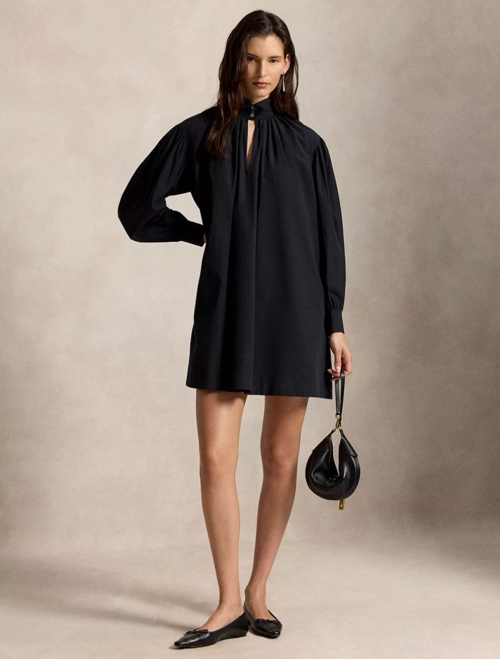 Polo Ralph Lauren - Cotton Tuxedo Collar Mini Dress