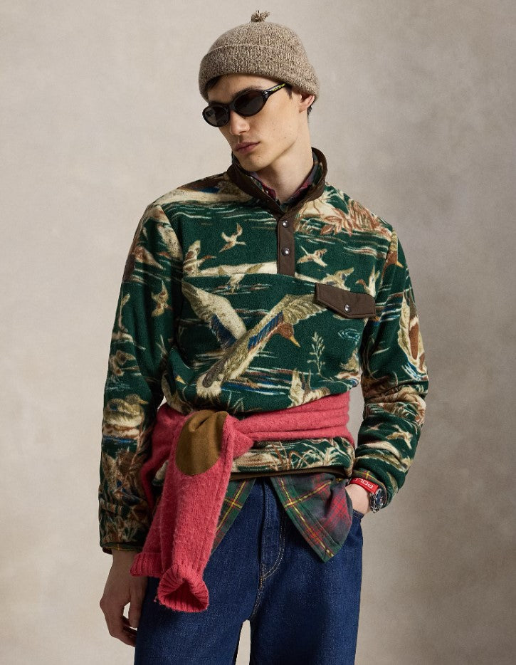 Polo Ralph Lauren - Duck-Print Brushed Fleece Pullover