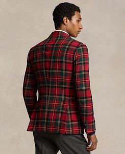 Model wearing POLO Ralph Lauren - Holiday Tartan Plaid Sport Coat - back.