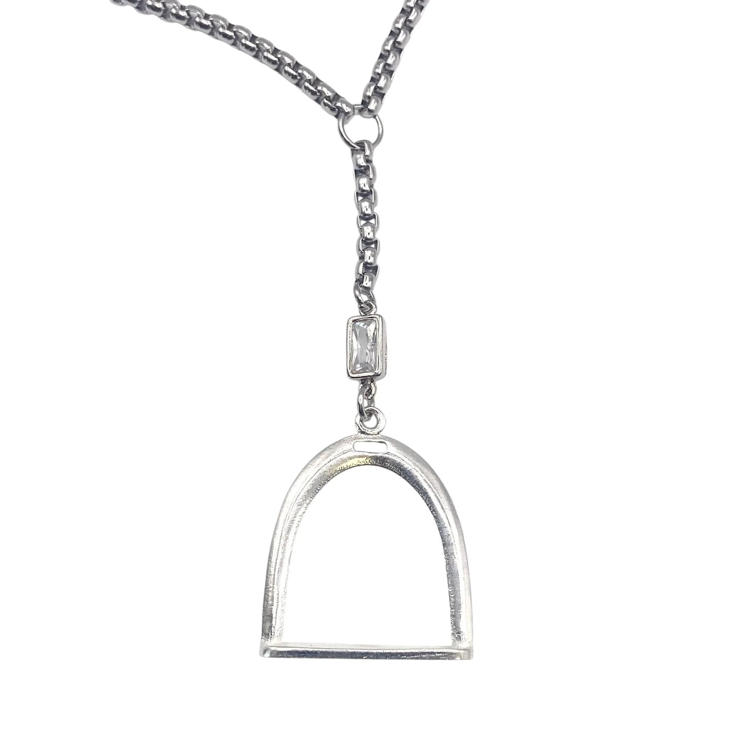 VB & CO. - Equestrian Stirrup Lariat Necklace