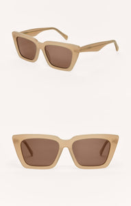 ZSupply Feel Good Sunglasses in Taupe - Brown Polarized.