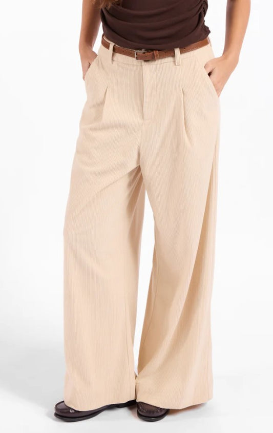 Sage the Label - Foxglove Corduroy Belted Pants