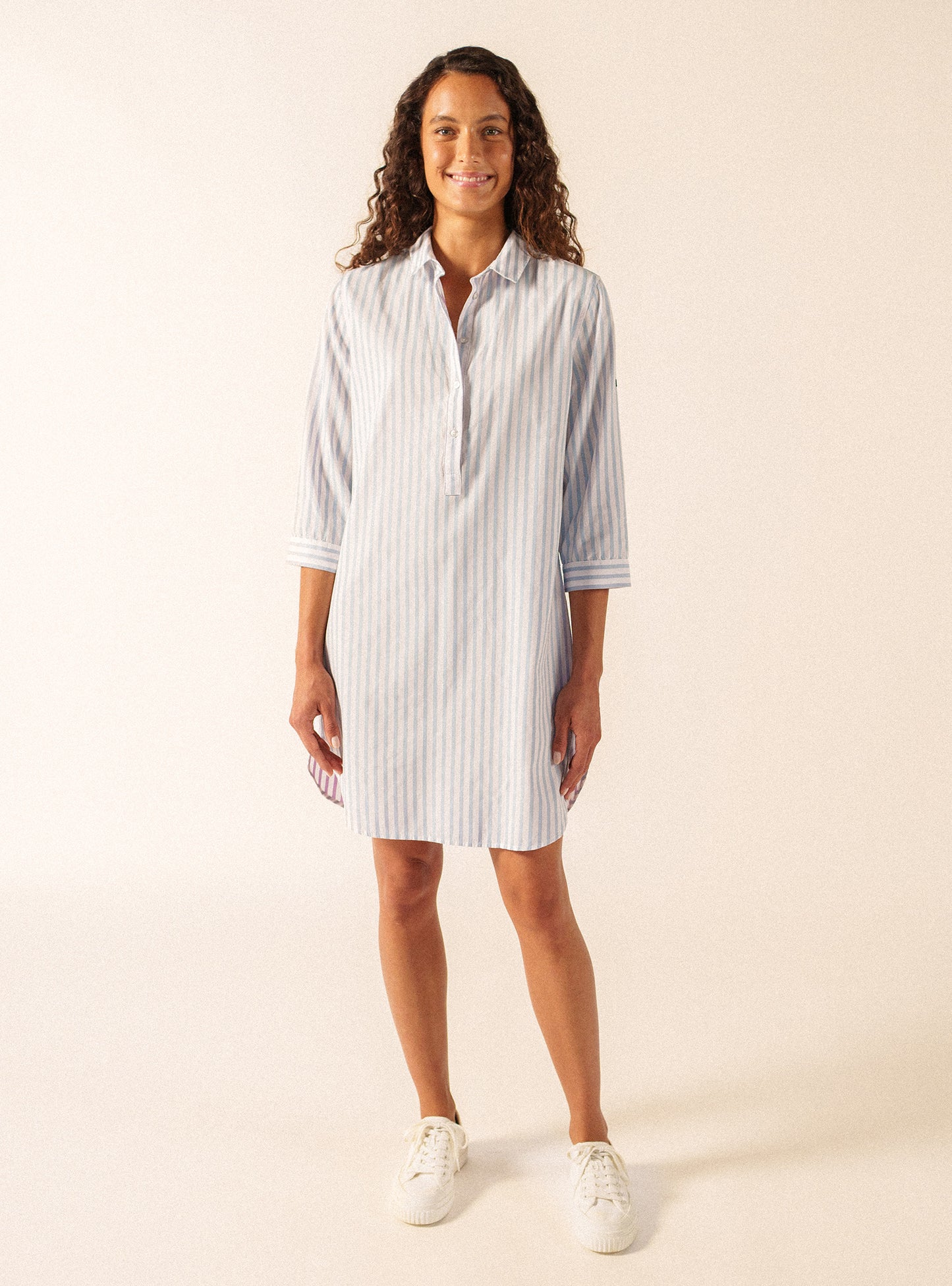 Saint James - Benedicte II – Women’s Striped Cotton Shirt Dress