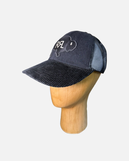 RRL- Black Corduroy Buffalo Hat