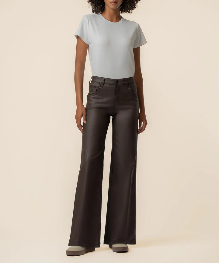 Kut From The Kloth - Jodi Coated High Rise Wide Straight Leg