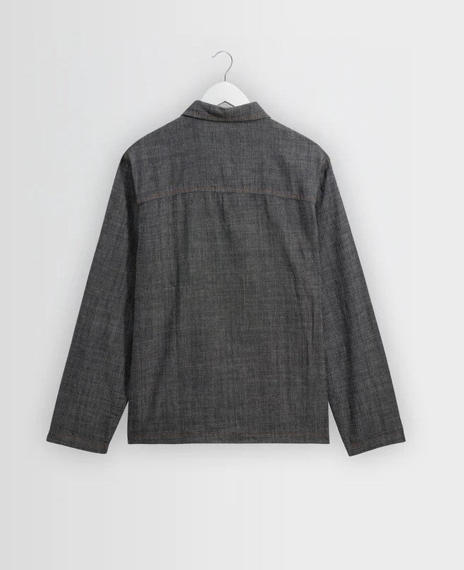 Wax London - Manilla Washed Indigo Chambray Shirt