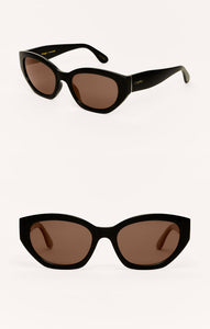 ZSupply Mirage Sunglassed in Polished Black - Brown Polarized.