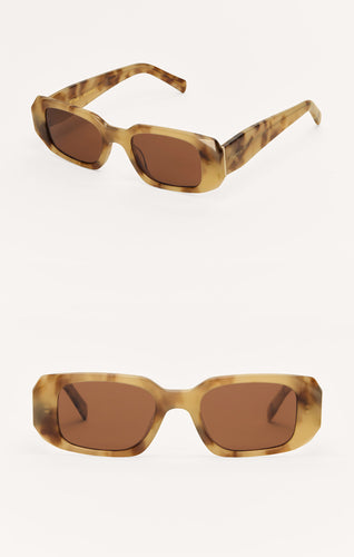 ZSupply Off Duty Sunglasses in Blonde Tortoise - Gradient Polarized.