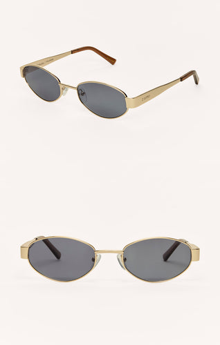 ZSupply Palisades Sunglasses in Gold - Grey Polarized