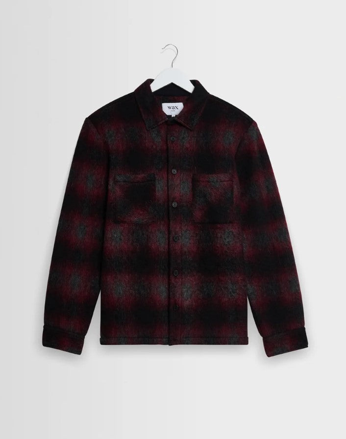 Wax London - Whiting Elm Wool Blend Check Overshirt