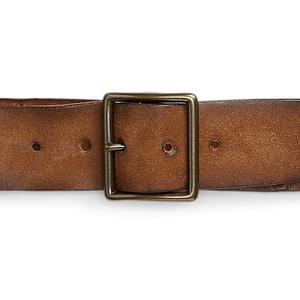 RRL - Studded Roughout Leather Belt