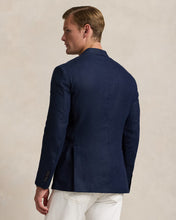 Load image into Gallery viewer, Model wearing POLO Ralph Lauren - Soft Tailored Linen Suit Jacket in Dark Navy - back
