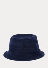 Load image into Gallery viewer, Polo Ralph Lauren - Cotton-Blend Terry Bucket hat in Navy.
