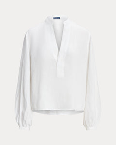 Polo Ralph Lauren - Linen Blouse in White.