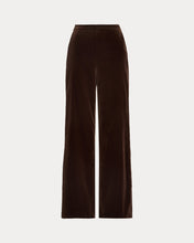 Load image into Gallery viewer, Polo Ralph Lauren - Stretch-Cotton Velvet Wide-Leg Pant in Circuit Brown.
