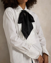 Load image into Gallery viewer, Model wearing Polo Ralph Lauren - Cotton Tuxedo Shirt in White.
