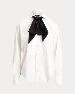 Polo Ralph Lauren - Cotton Tuxedo Shirt in White.