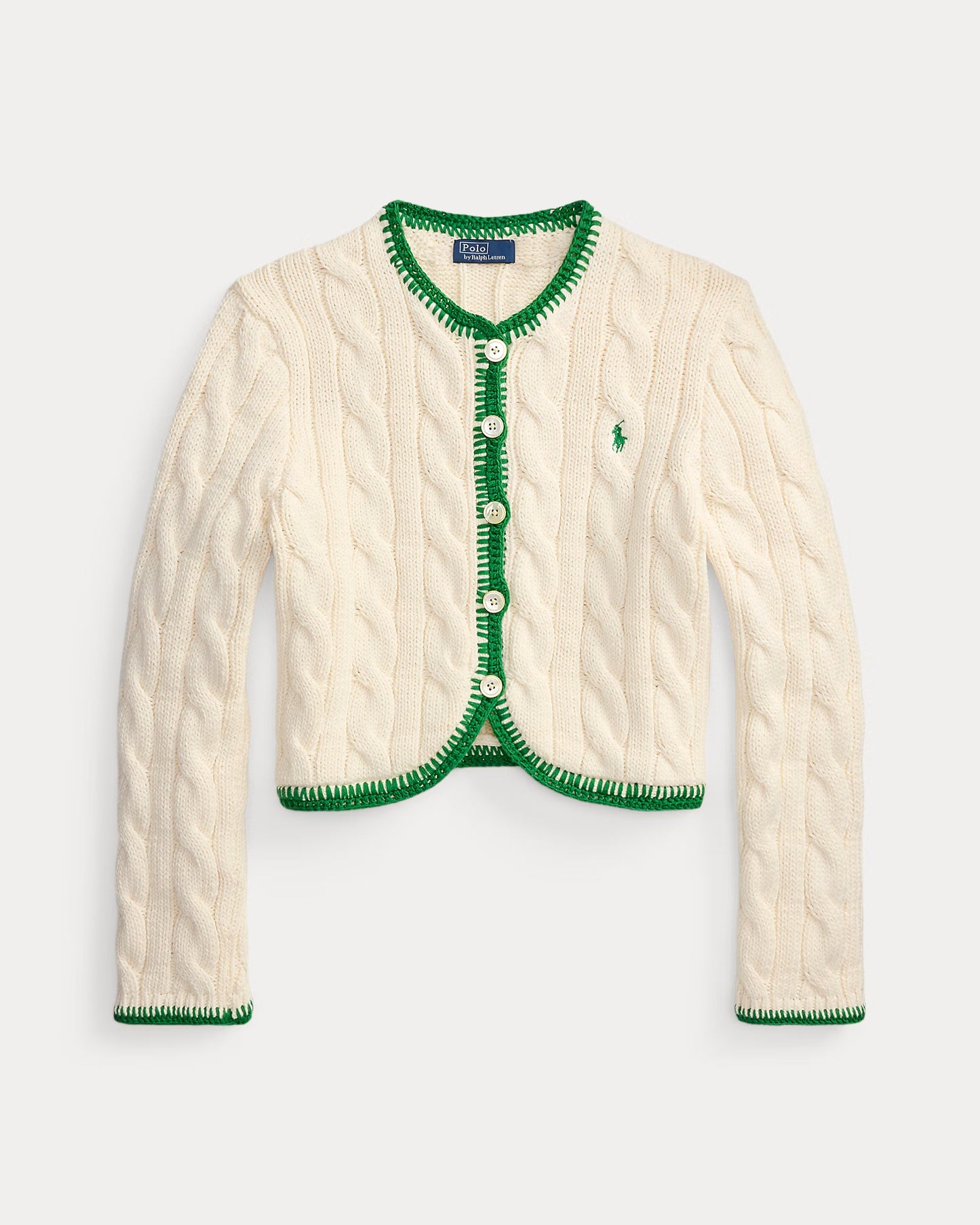Polo Ralph Lauren - Cable Knit Cropped Cardigan