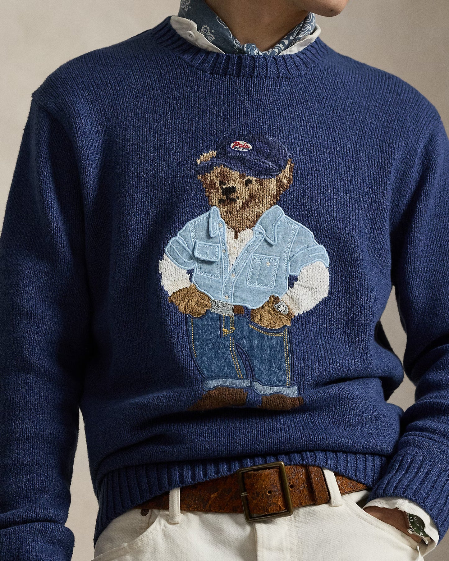 Polo Ralph Lauren - Polo Bear Linen-Cotton Sweater