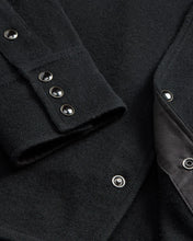 Load image into Gallery viewer, RRL - Wool-Cashmere Western Shirt Sweater in Black.
