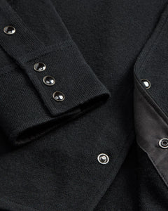 RRL - Wool-Cashmere Western Shirt Sweater in Black.