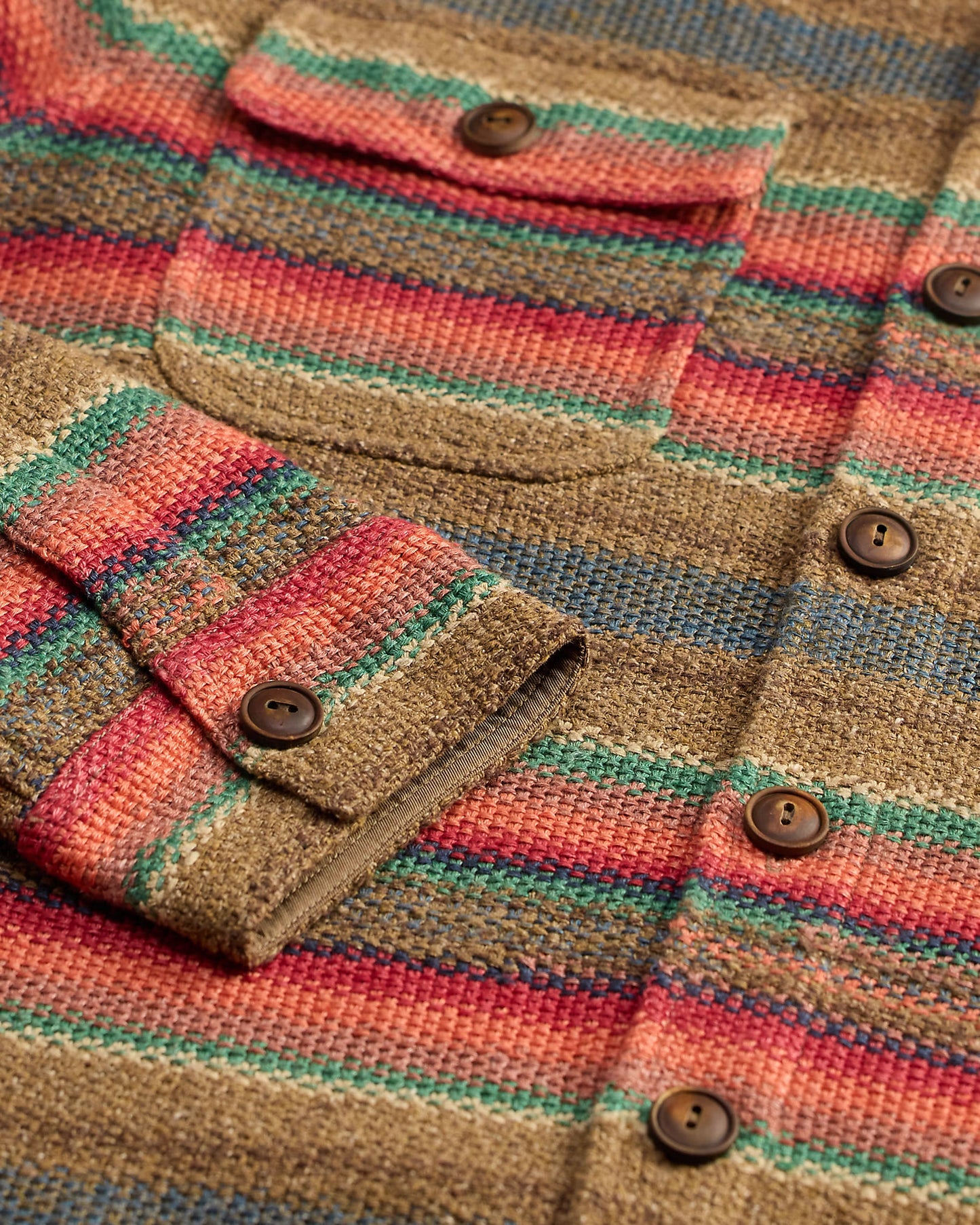 RRL - Striped Linen-Silk Workshirt Sweater