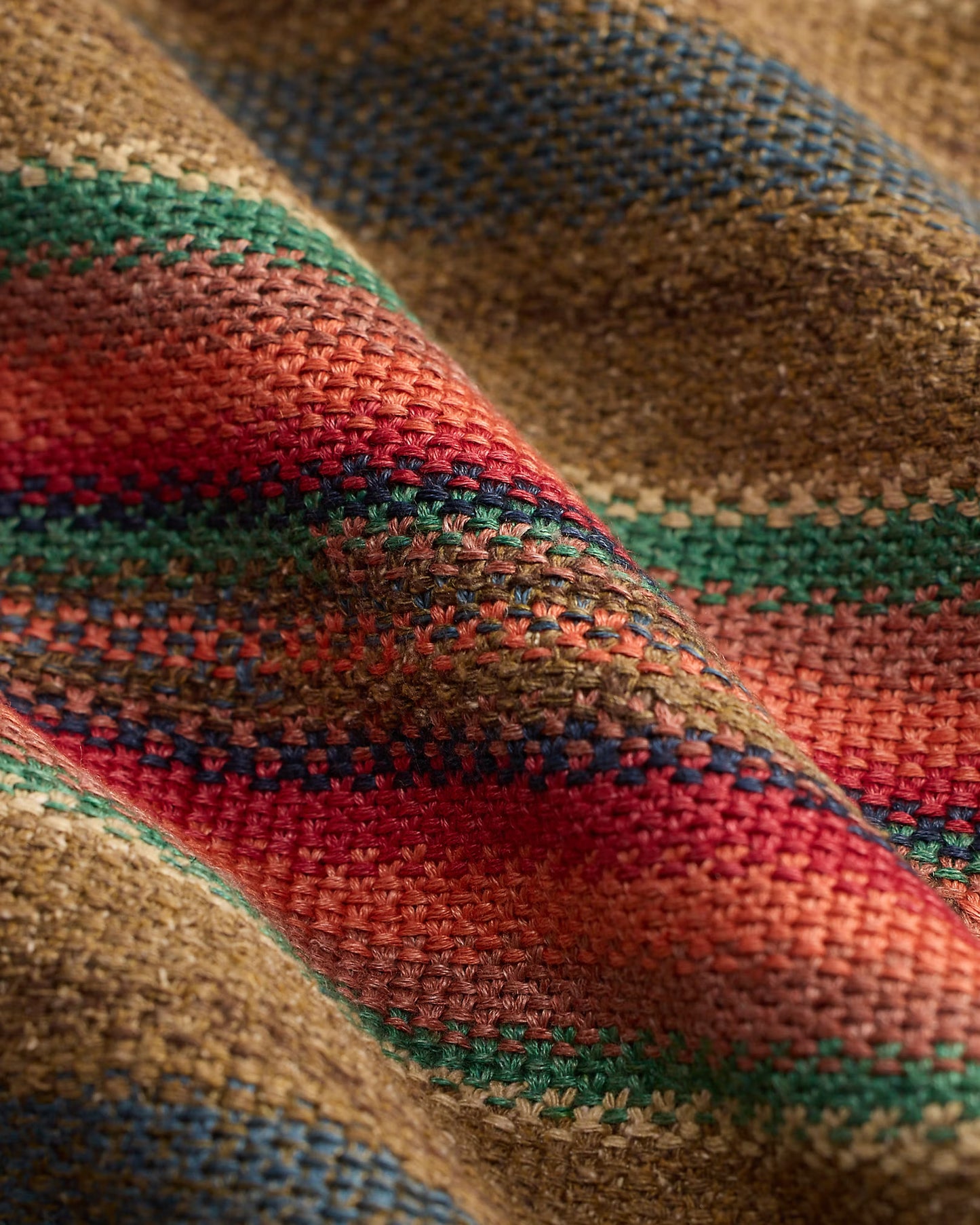 RRL - Striped Linen-Silk Workshirt Sweater