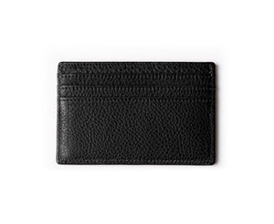 Ghurka - Slim Credit Card Case No. 204 in Vintage Black Leather.