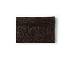 Ghurka - Slim Credit Card Case No. 204 in Vintage Walnut Leather.