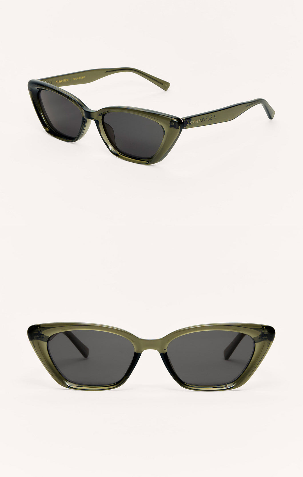 ZSupply Staycation Sunglasses in moss - grey polarized.