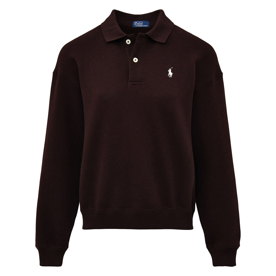 Polo Ralph Lauren - Arctic Fleece Polo Sweatshirt in Circuit Brown.