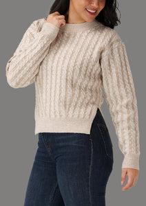 The Normal Brand - Cable Knit Splitside Sweater