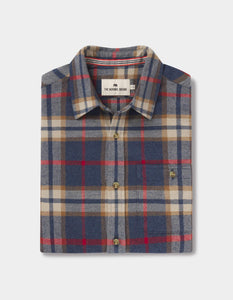 The Normal Brand - Hudson Double Brushed Flannel In Eventide Plaid.