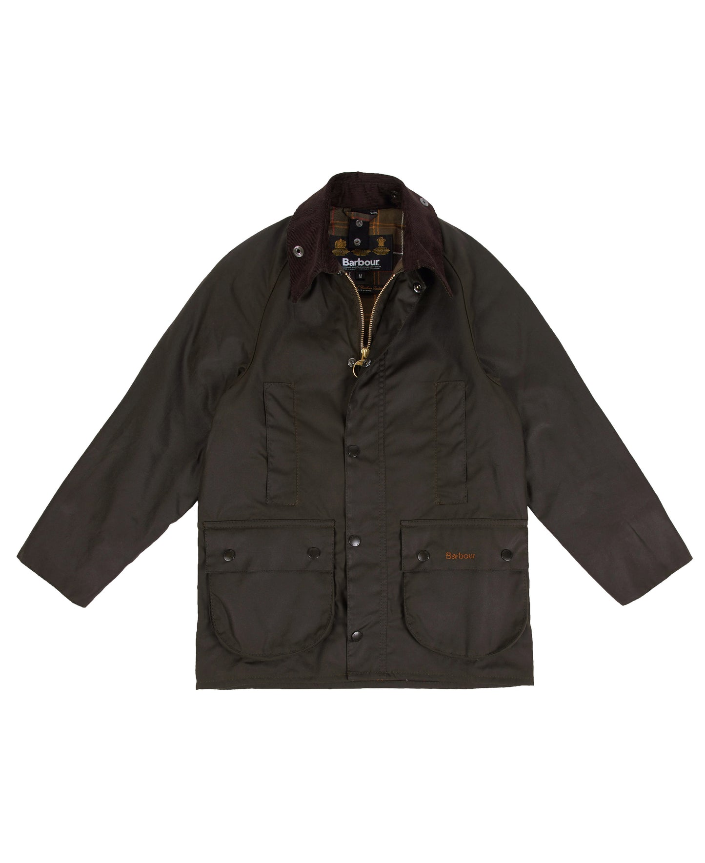 Barbour Youth Beaufort Jacket in Olive.