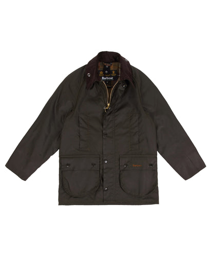 Barbour Youth Beaufort Jacket in Olive.