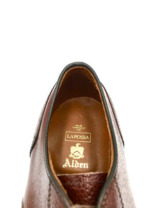 LaRossa Shoe and Alden special Norwegian make up D9604 in brown scotch grain.