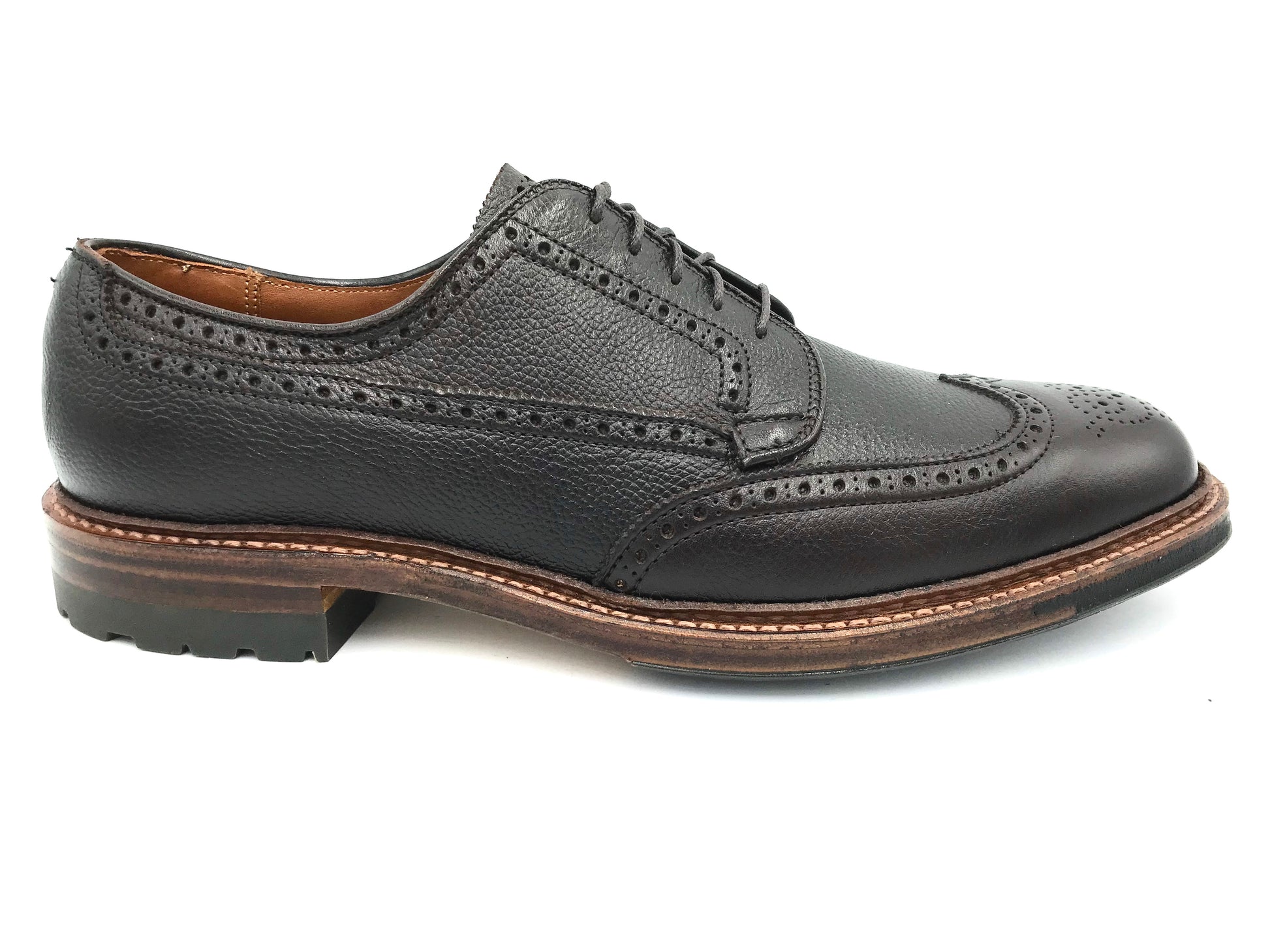 LaRossa Shoe and Alden Wingtip special make up in dark brown regina calf.