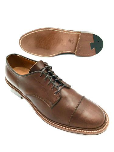 LaRossa Shoe and Alden captoe shoe special make in brown chromexcel.