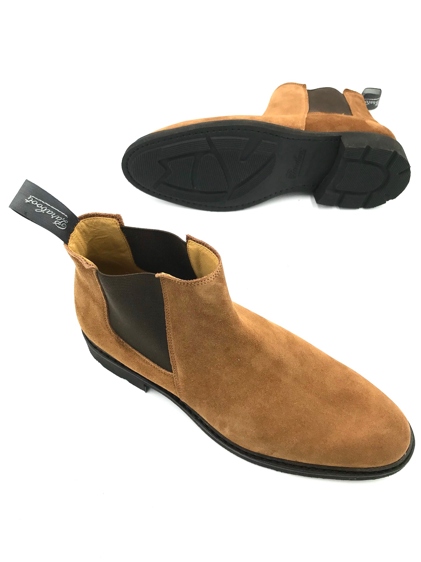 Paraboot Chamfort boot in Velours Cognac.