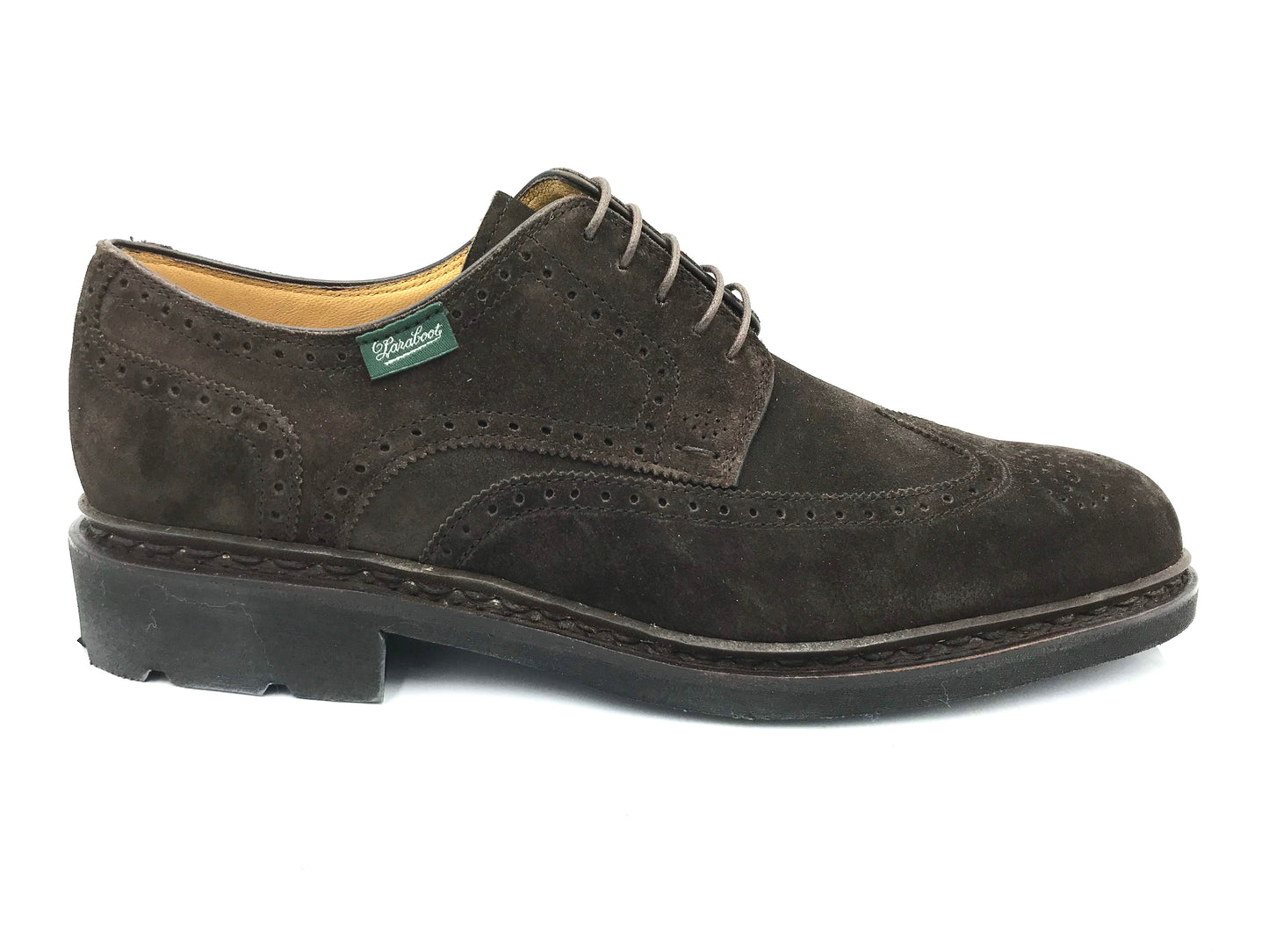 Paraboot Andersen wingtip suede shoes in Velours Congo.
