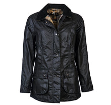 Load image into Gallery viewer, Barbour Beadnell wax jacket in navy.
